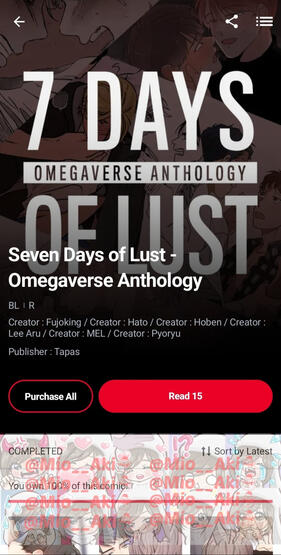Seven Days of Lust - Omegaverse Anthology
